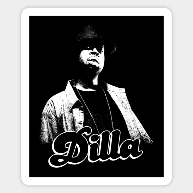 J Dilla Memorial Jay Dee Sticker by fatdesigner